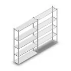 Fachbodenregal Medium Duty 2000x1300x300 mm (hxbxt) 5 Ebenen verzinkt Anfangsregal
