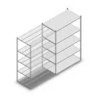 Fachbodenregal Medium Duty 2000x1300x700 mm (HxBxT) 5 Ebenen verzinkt Anbauregal