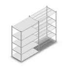 Fachbodenregal Medium Duty 2000x1300x700 mm (hxbxt) 5 Ebenen verzinkt Anfangsregal