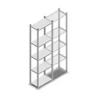 Fachbodenregal Medium Duty 2000x550x300 mm (hxbxt) 5 Ebenen verzinkt Anfangsregal