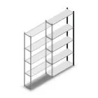 Fachbodenregal Medium Duty 2200x1000x300 mm (HxBxT) 5 Ebenen anthrazit Anbauregal