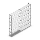 Fachbodenregal Medium Duty 3000x1300x300 mm (HxBxT) 7 Ebenen verzinkt Anbauregal