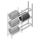 Reifenregal Medium Duty 2000x1000x600 mm (HxBxT) 3 Ebenen Anbauregal