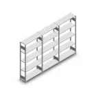 Vorteilsreihe Fachbodenregal Heavy Duty 2000x3000x300 mm (HxBxT) 5 Ebenen 150 kg