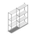 Fachbodenregal Medium Duty 2000x1000x400 mm (HxBxT) 4 Ebenen verzinkt Anbauregal