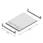 Ebene Fachboden Light Duty 550x400mm (bxt)