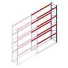 Gebrauchtes Armes Palettenregal 4900x2700x1100 mm (HxBxT) 4 Ebenen Anbauregal