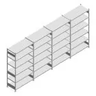 Vorteilsreihe gebrauchtes Heavy Duty Fachbodenregal 2500x5350x600 mm (HxBxT) 6 Ebenen 150 kg