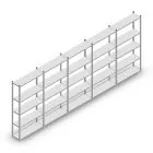 Vorteilsreihe Fachbodenregal Medium Duty 2000x5000x300 mm (HxBxT) 5 Ebenen verzinkt