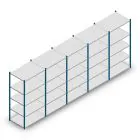 Vorteilsreihe Fachbodenregal Medium Duty 2200x5000x700 mm (HxBxT) 5 Ebenen blau