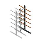 Schweres Kragarmregal beidseitig 5000x1000x1200 mm (HxBxT) 5 Ebenen Anbauregal