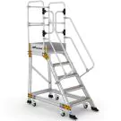 Plattformtreppe Wixor mit Federrollen 5 Stufen
