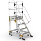 Plattformtreppe Wixor mit Federrollen 4 Stufen