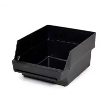 Lagerbehälter 3024-15 Schwarz (ESD) 300x240x150mm (LxBxH)