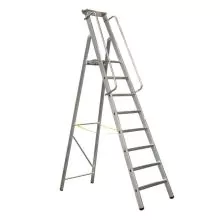 Stehleiter mit extra großer Plattform Zarges Meistertritt S 10 Stufen