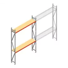 Weitspannregal AR 3000x2250x500 mm (hxbxt) 2 Ebenen verzinkt Anfangsregal