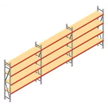 Vorteilsreihe Weitspannregal AR 2250x5750x400 mm (hxbxt) 4 Ebenen