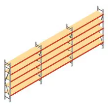 Vorteilsreihe Weitspannregal AR 3000x5750x400 mm (hxbxt) 5 Ebenen