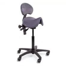 Score Sattelstuhl Spirit Amazone mit Rollen und Rückenlehne 59-77cm