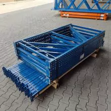 Sonderposten gebrauchte Polypal Palettenregal 2000x10825x1100 mm (hxbxt) 2-3 Ebenen