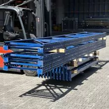 Sonderposten gebrauchtes Nimar Palettenregal 5560x13980x900 mm (hxbxt) 4 Ebenen