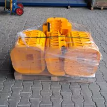 Sonderposten 3 gebrauchte Säulenschutz A-Safe Flexishield 470x470x600 mm (lxbxh) gelb