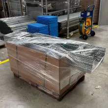 Sonderposten gebrauchte Metalsistem Fachbodenregal 1975x4950x400 mm (hxbxt) 6 Ebenen
