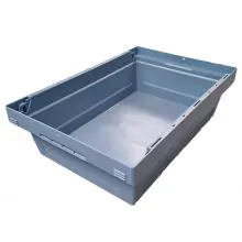 Gebrauchter Lagerbehälter Bito MB64171 600x400x173 mm (lxbxh) blau nestbar