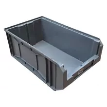 Gebrauchter Lagerbehälter, Stapelbehälter 480x296x185 mm (lxbxh) grau