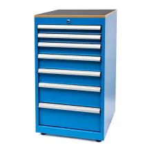 Werkstattschrank mit 7 Schubladen 1048x560x570 mm (hxbxt) Blau