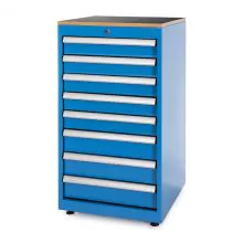 Werkzeugschrank mit 8 Schubladen 1048x560x570 mm (hxbxt) blau