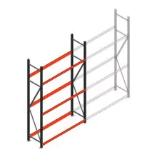 Bandenstelling grootvak AR 2500x1610x500mm (hxbxd) 3 niveaus beginsectie