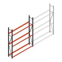 Bandenstelling grootvak AR 2500x2010x400mm (hxbxd) 3 niveaus beginsectie