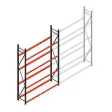 Bandenstelling grootvak AR 3000x2010x500mm (hxbxd) 4 niveaus beginsectie