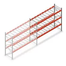 Teilweise gebrauchtes AR Weitspannregal 2000x2700x900 mm (hxbxt) 3 Ebenen Anbauregal
