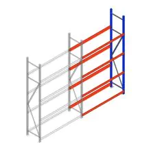 Reifenregal Weitspann AR 2500x1610x500 mm (hxbxt) 4 Ebenen Anbauregal