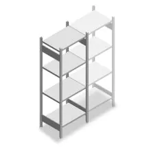 Fachbodenregal Heavy Duty 2000x750x500mm (hxbxt) 4 Ebenen 150 kg Anfangsregal