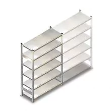 Gebrauchtes Fachbodenregal Schafer R3000 2300x1280x800 mm (hxbxt) 6 Ebenen Anfangsregal