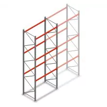Palettenregal AR T2 4500x1850x1100mm (hxbxt) 3 Ebenen 2530kg/Ebene Anfangsregal