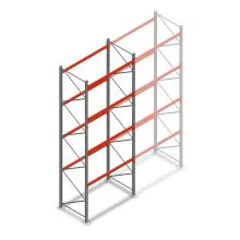 Palettenregal AR T2 5000x1850x1100mm (hxbxt) 4 Ebenen 2530kg/Ebene Anfangsregal