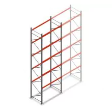 Palettenregal AR T2 6000x1850x1100mm (hxbxt) 5 Ebenen 2530kg/eben Anfangsregal