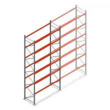 Palettenregal AR T2 6000x2700x1100mm (hxbxt) 6 Ebenen 1820kg/ebene Anfangsregal