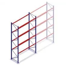 Gebrauchte SLP Palettenregal 5250x2700x1000 mm (hxbxt) 4 Ebenen Anfangsregal