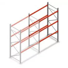 Palettenregal AR T2 3000x1850x1100mm (hxbxt) 3 Ebenen 2530kg/Ebene Anbauregal