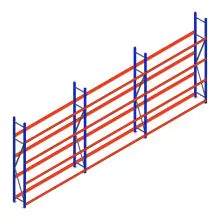 Vorteilsreihe Reifenregal Weitspann AR 2500x6240x400 mm (hxbxt) 3 Ebenen