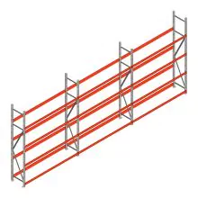 Vorteilsreihe Reifenregal Weitspannregal AR 2500x6230x400mm (hxbxt) 4 Ebenen