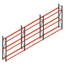 Voordeelrij bandenstelling grootvak AR 2250x6230x400mm (hxbxd) 3 niveaus