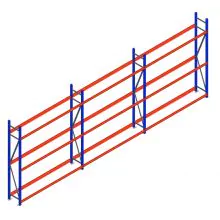 Vorteilsreihe Reifenregal Weitspann AR 2250x6240x400 mm (hxbxt) 3 Ebenen