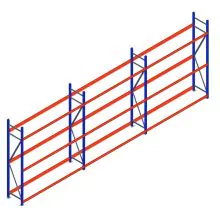 Vorteilsreihe Reifenregal Weitspann AR 2250x6240x500 mm (hxbxt) 3 Ebenen