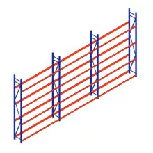 Vorteilsreihe Reifenregal Weitspann AR 3000x6240x400 mm (hxbxt) 4 Ebenen